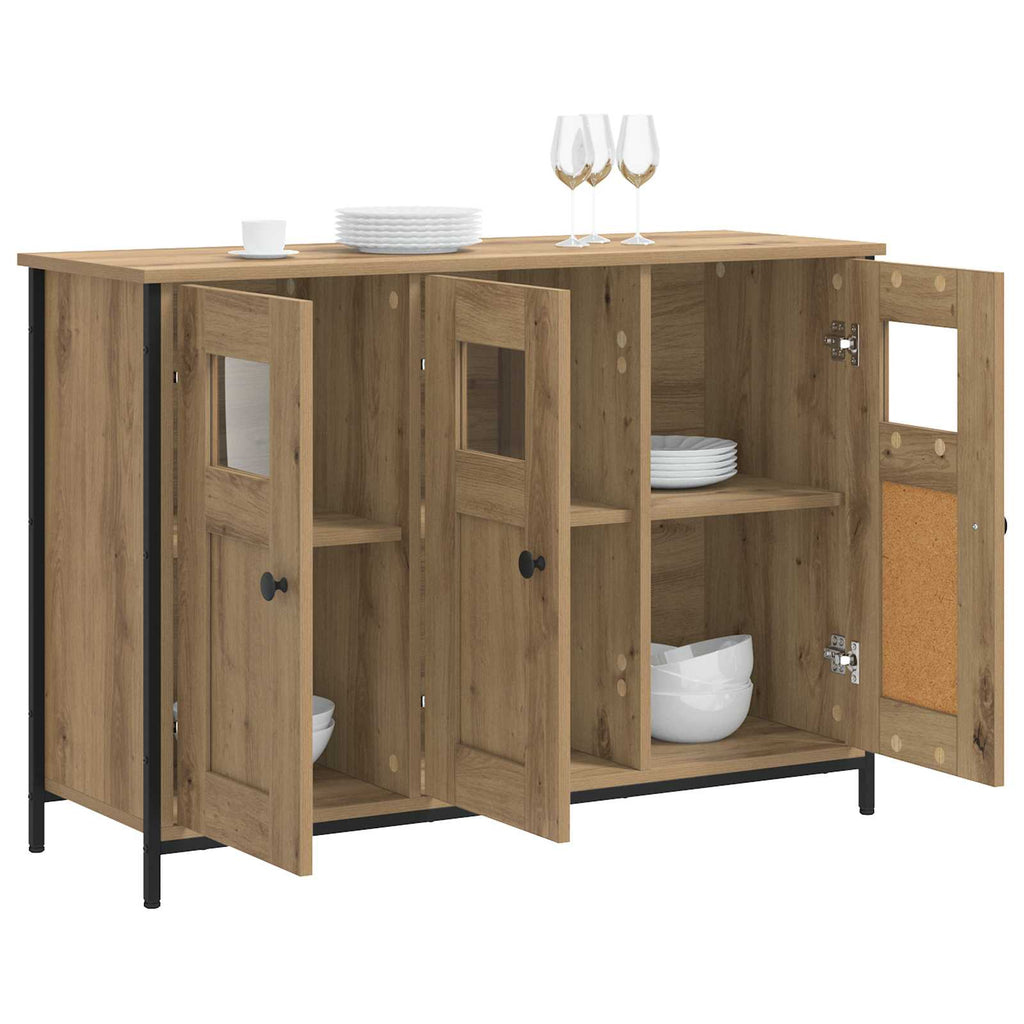 Sideboard Artisan-Eiche 100 x 35 x 70 cm Holzwerkstoff