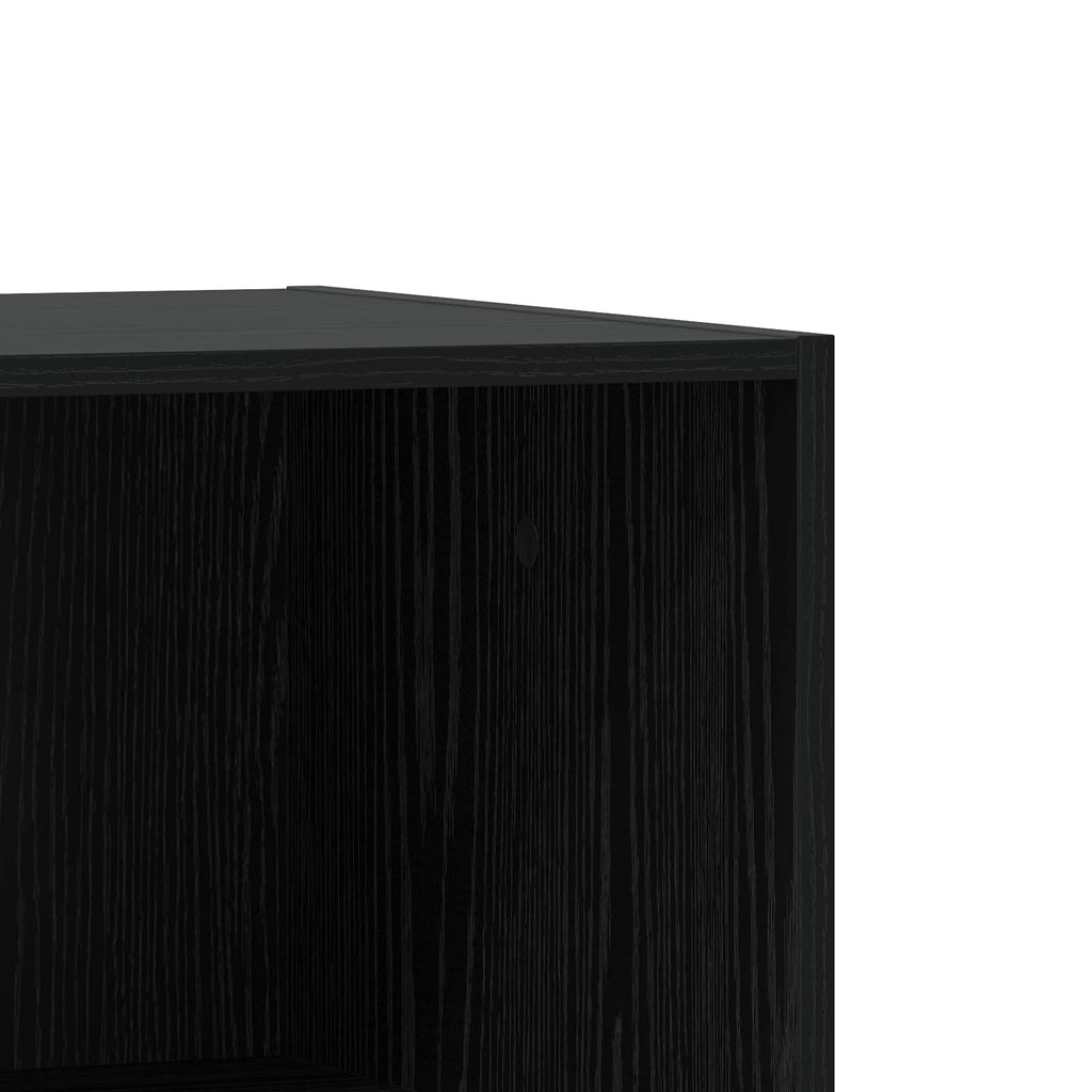 Kleiderschrank Schwarz Eichen-Optik 77 x 48 x 102 cm PB