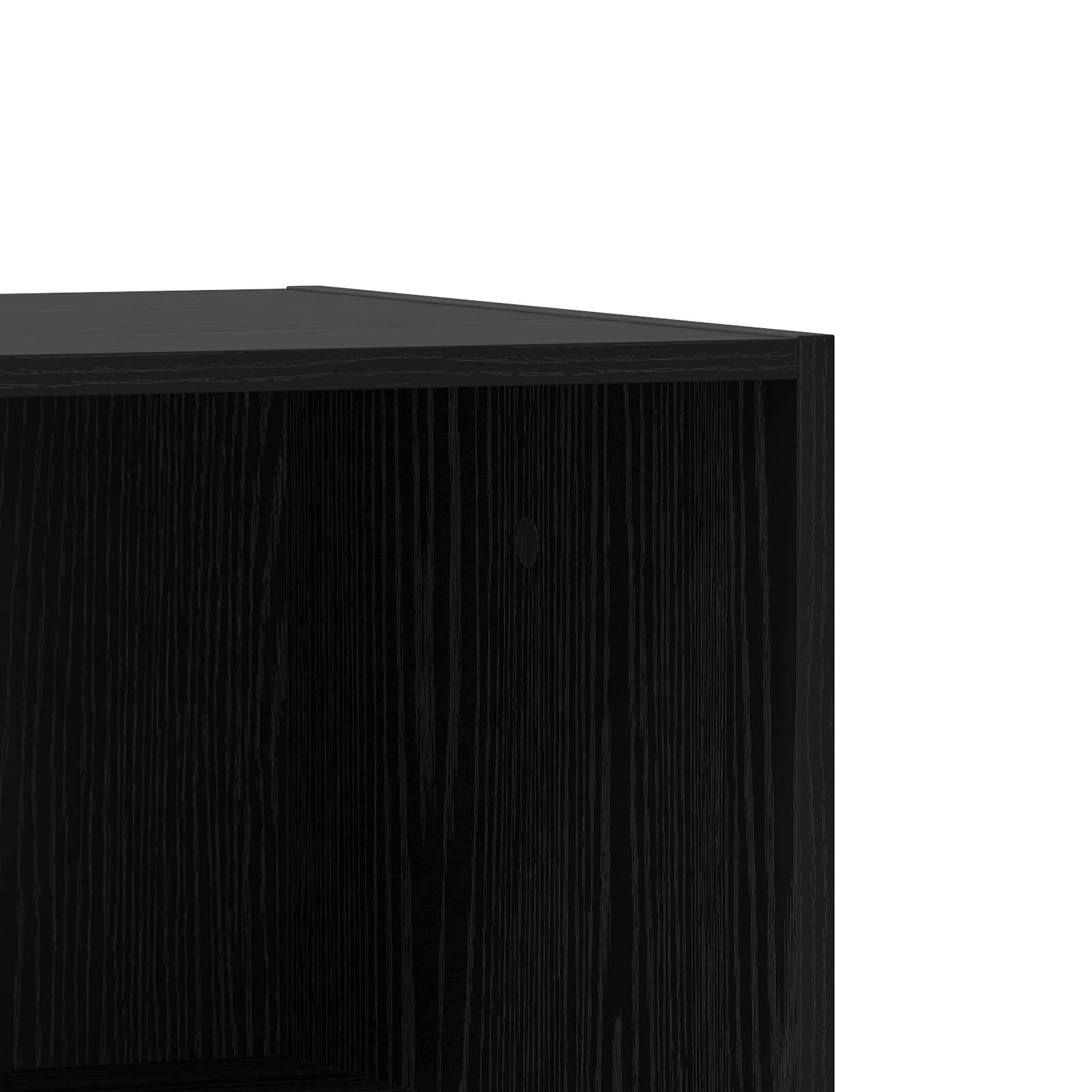 Kleiderschrank Schwarz Eichen-Optik 77 x 48 x 102 cm PB