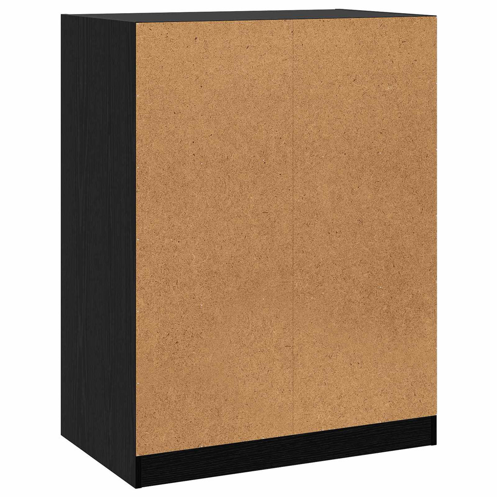 Kleiderschrank Schwarz Eichen-Optik 77 x 48 x 102 cm PB