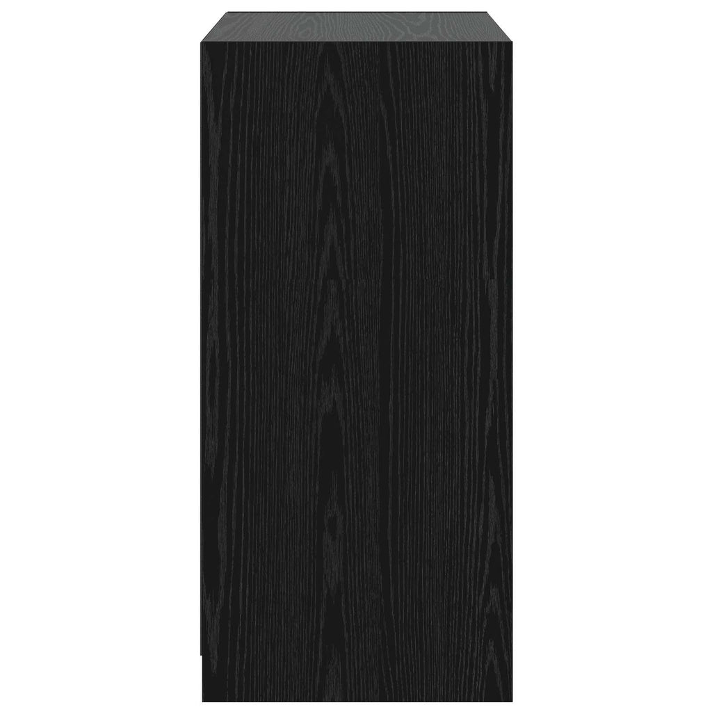 Kleiderschrank Schwarz Eichen-Optik 77 x 48 x 102 cm PB