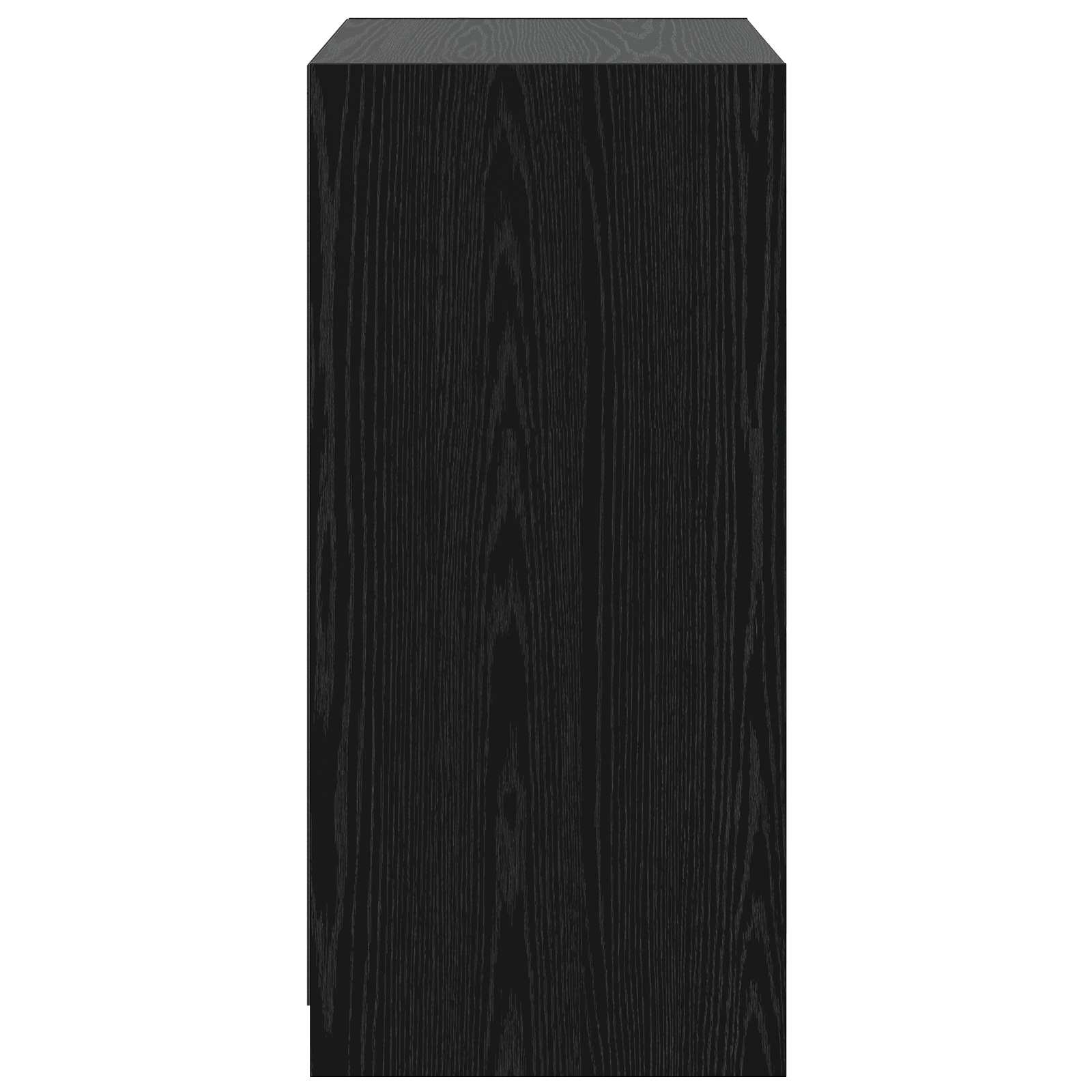 Kleiderschrank Schwarz Eichen-Optik 77 x 48 x 102 cm PB