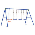 Outdoor Schaukelset Mehrfarbig 330 x 185 x 185 cm Stahl und PE