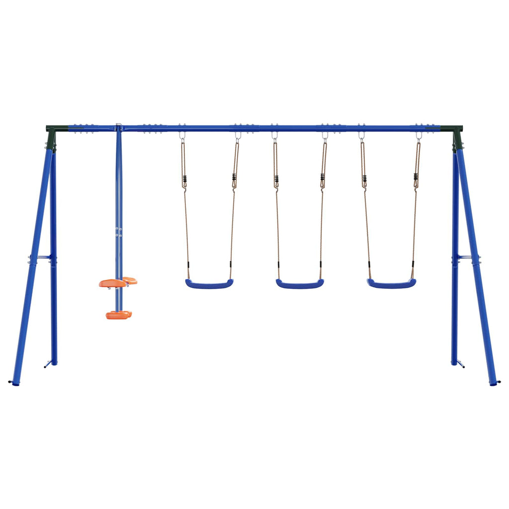 Outdoor Schaukelset Mehrfarbig 330 x 185 x 185 cm Stahl und PE