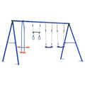 Outdoor Schaukelset Mehrfarbig 330 x 185 x 185 cm Stahl und PE