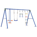 Outdoor Schaukelset Mehrfarbig 330 x 185 x 185 cm Stahl und PE