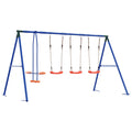 Outdoor Schaukelset Mehrfarbig 330 x 185 x 185 cm Stahl und PE