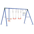 Outdoor Schaukelset Mehrfarbig 330 x 185 x 185 cm Stahl und PE