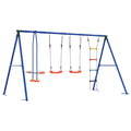 Outdoor Schaukelset Mehrfarbig 330 x 185 x 185 cm Stahl und PE