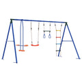 Outdoor Schaukelset Mehrfarbig 330 x 185 x 185 cm Stahl und PE