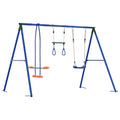 Outdoor Schaukelset Mehrfarbig 263 x 185 x 185 cm Stahl und PE