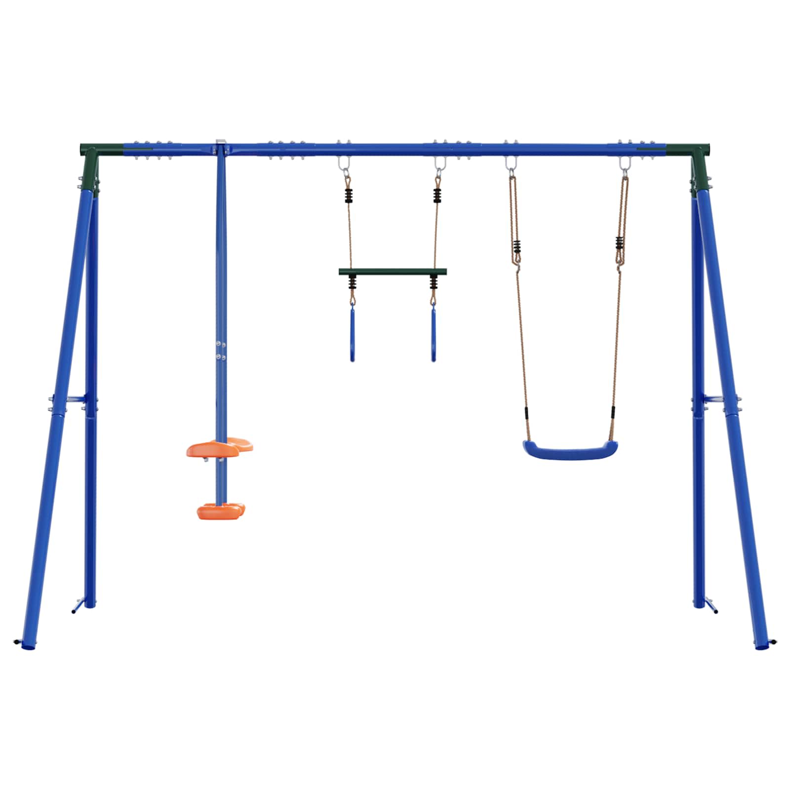 Outdoor Schaukelset Mehrfarbig 263 x 185 x 185 cm Stahl und PE