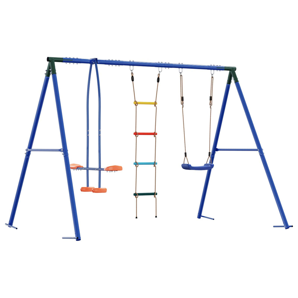 Outdoor Schaukelset Mehrfarbig 263 x 185 x 185 cm Stahl und PE