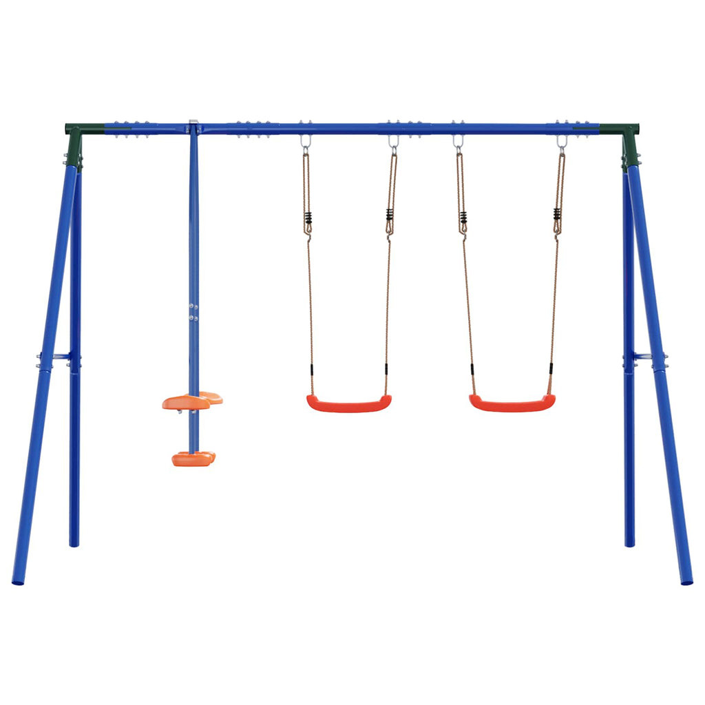 Outdoor Schaukelset Mehrfarbig 263 x 185 x 185 cm Stahl und PE