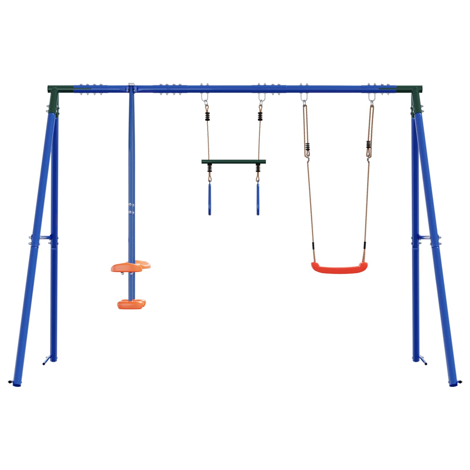 Outdoor Schaukelset Mehrfarbig 263 x 185 x 185 cm Stahl und PE