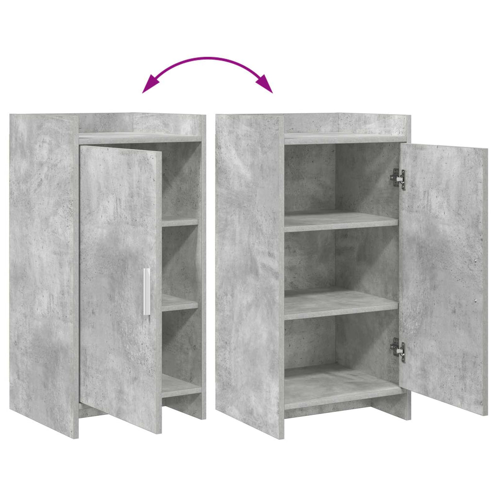 Sideboard Betongrau 40 x 36 x 80 cm Holzwerkstoff