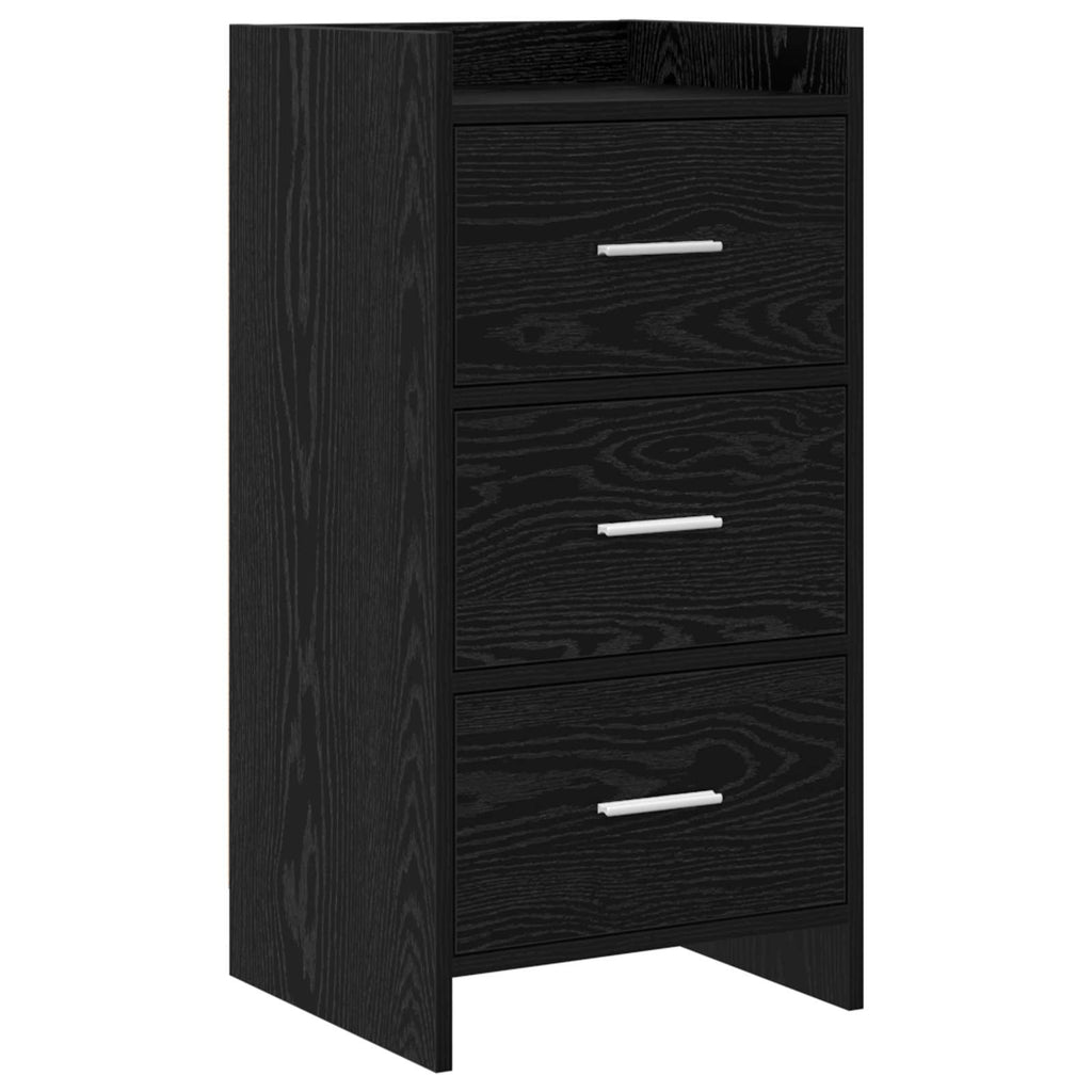 Sideboard Schwarze Eiche 40 x 36 x 80 cm Holzwerkstoff