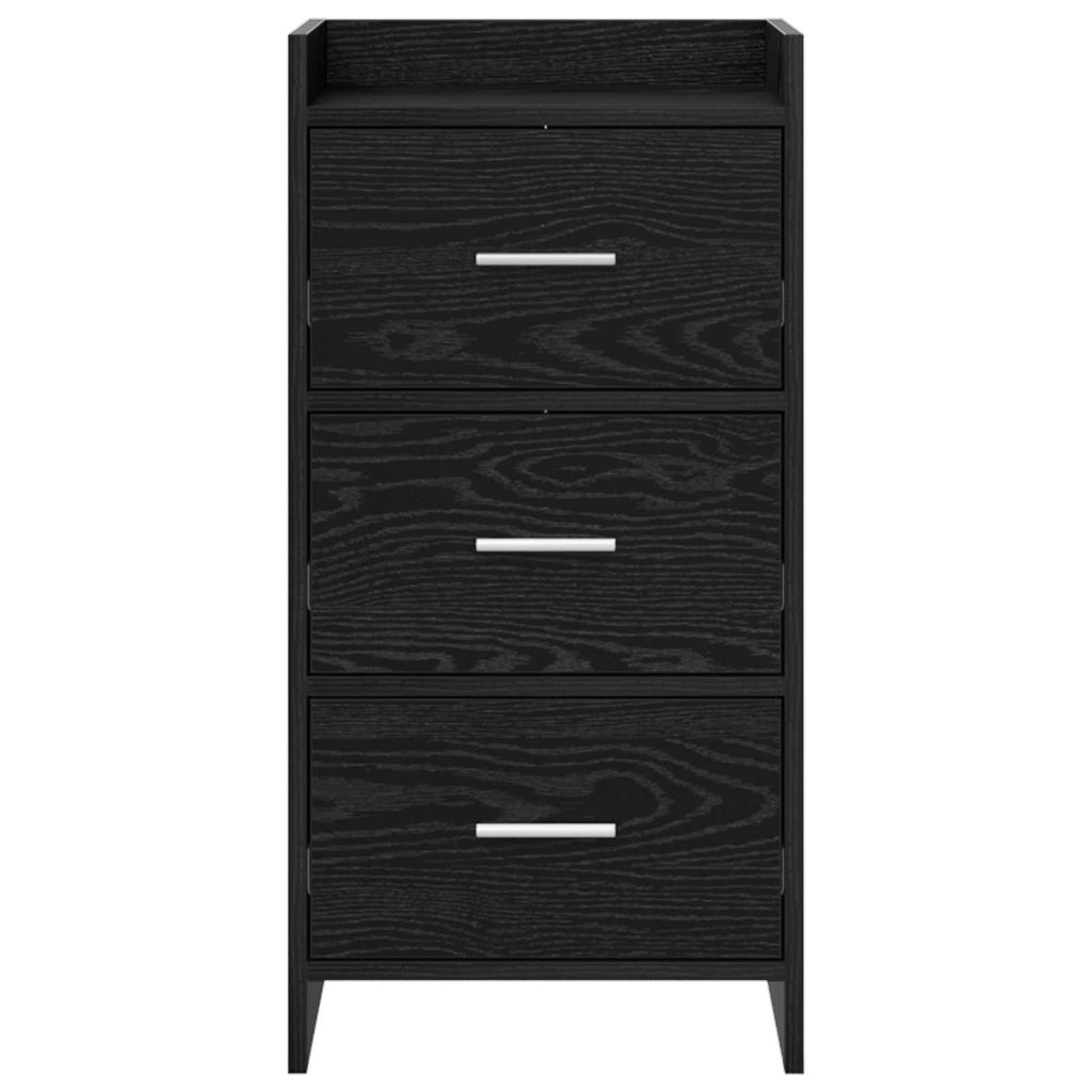 Sideboard Schwarze Eiche 40 x 36 x 80 cm Holzwerkstoff