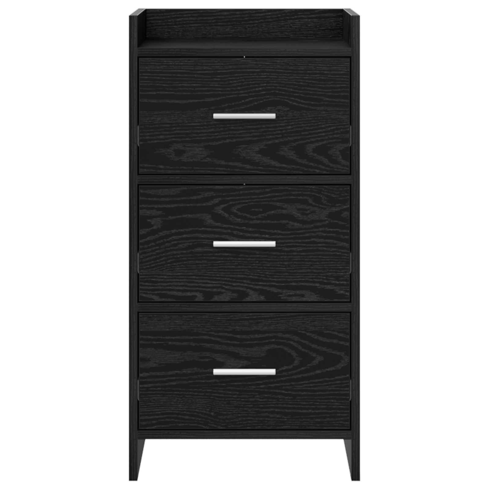 Sideboard Schwarze Eiche 40 x 36 x 80 cm Holzwerkstoff