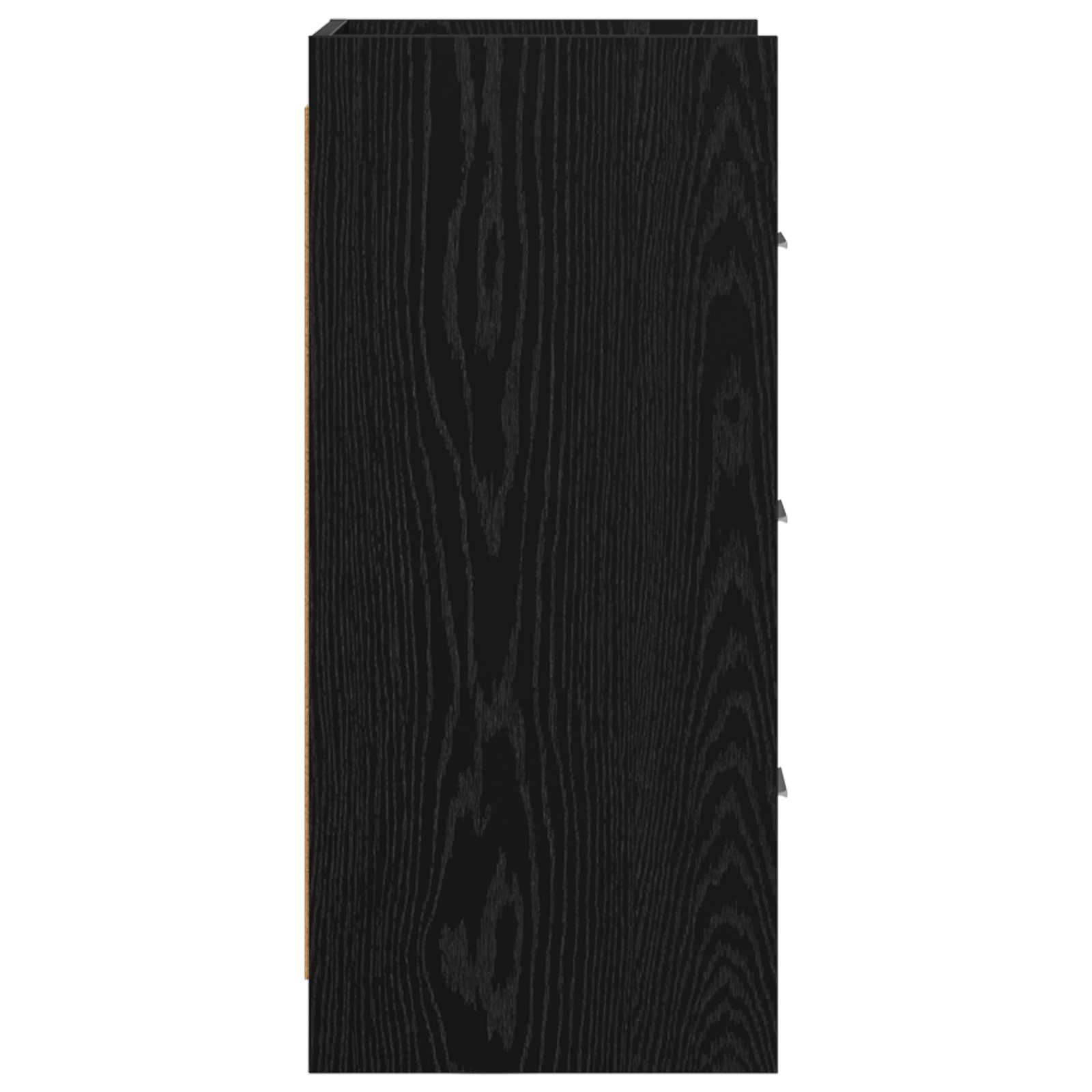 Sideboard Schwarze Eiche 40 x 36 x 80 cm Holzwerkstoff