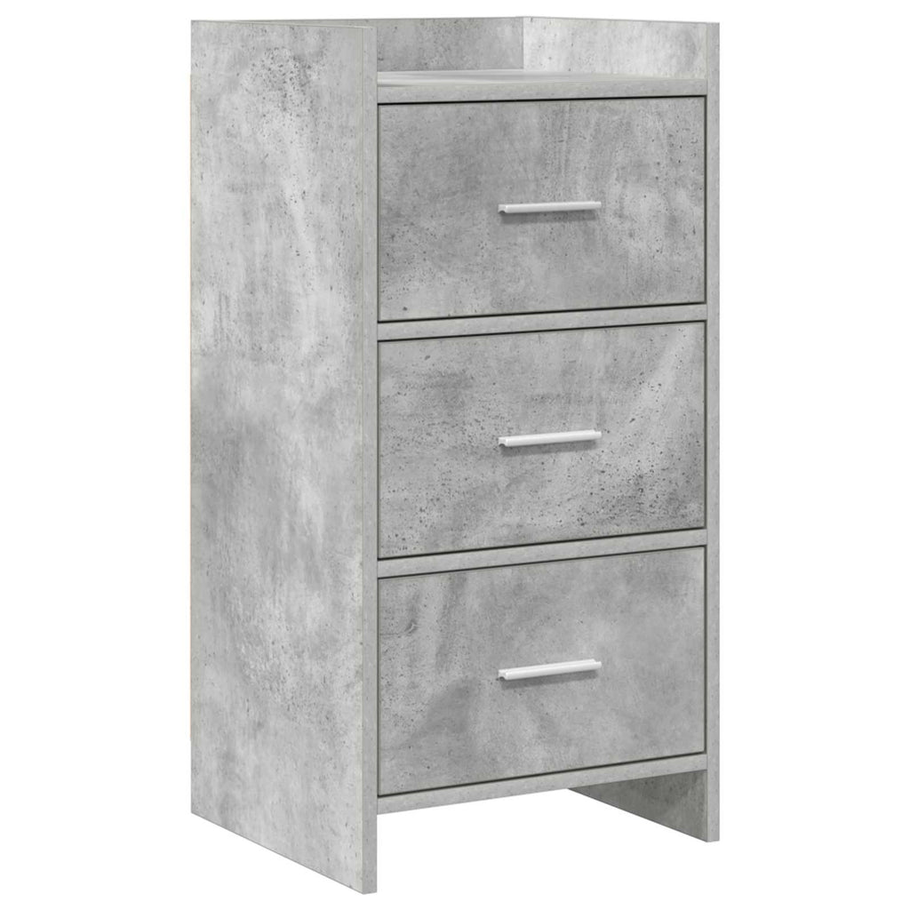 Sideboard Betongrau 40 x 36 x 80 cm Holzwerkstoff