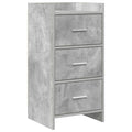 Sideboard Betongrau 40 x 36 x 80 cm Holzwerkstoff