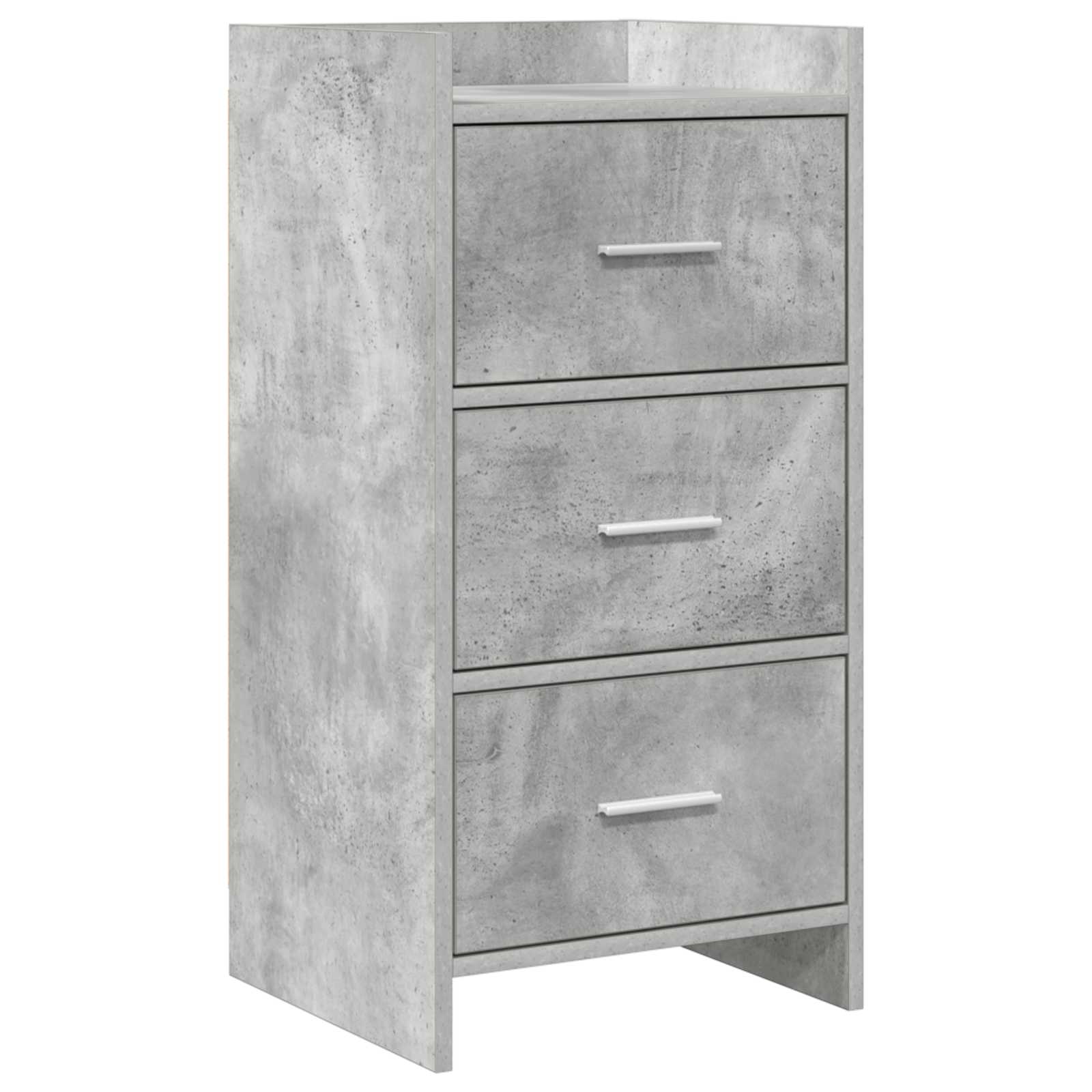 Sideboard Betongrau 40 x 36 x 80 cm Holzwerkstoff