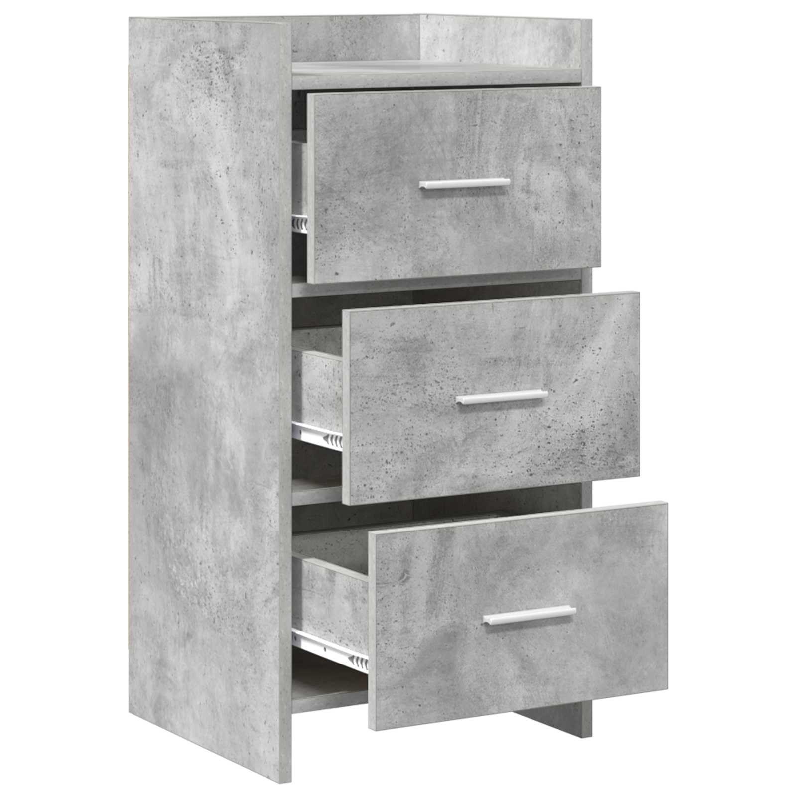 Sideboard Betongrau 40 x 36 x 80 cm Holzwerkstoff