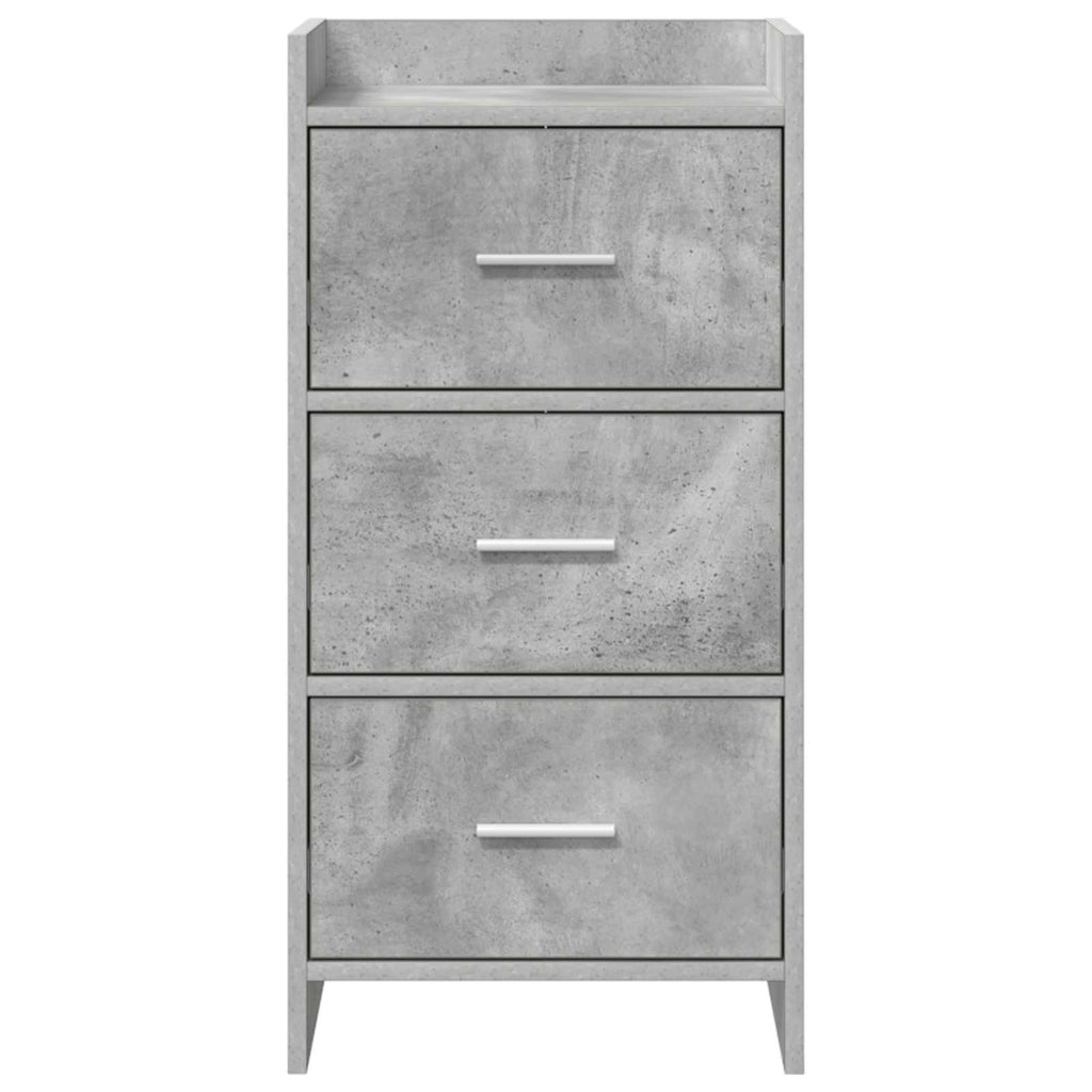 Sideboard Betongrau 40 x 36 x 80 cm Holzwerkstoff