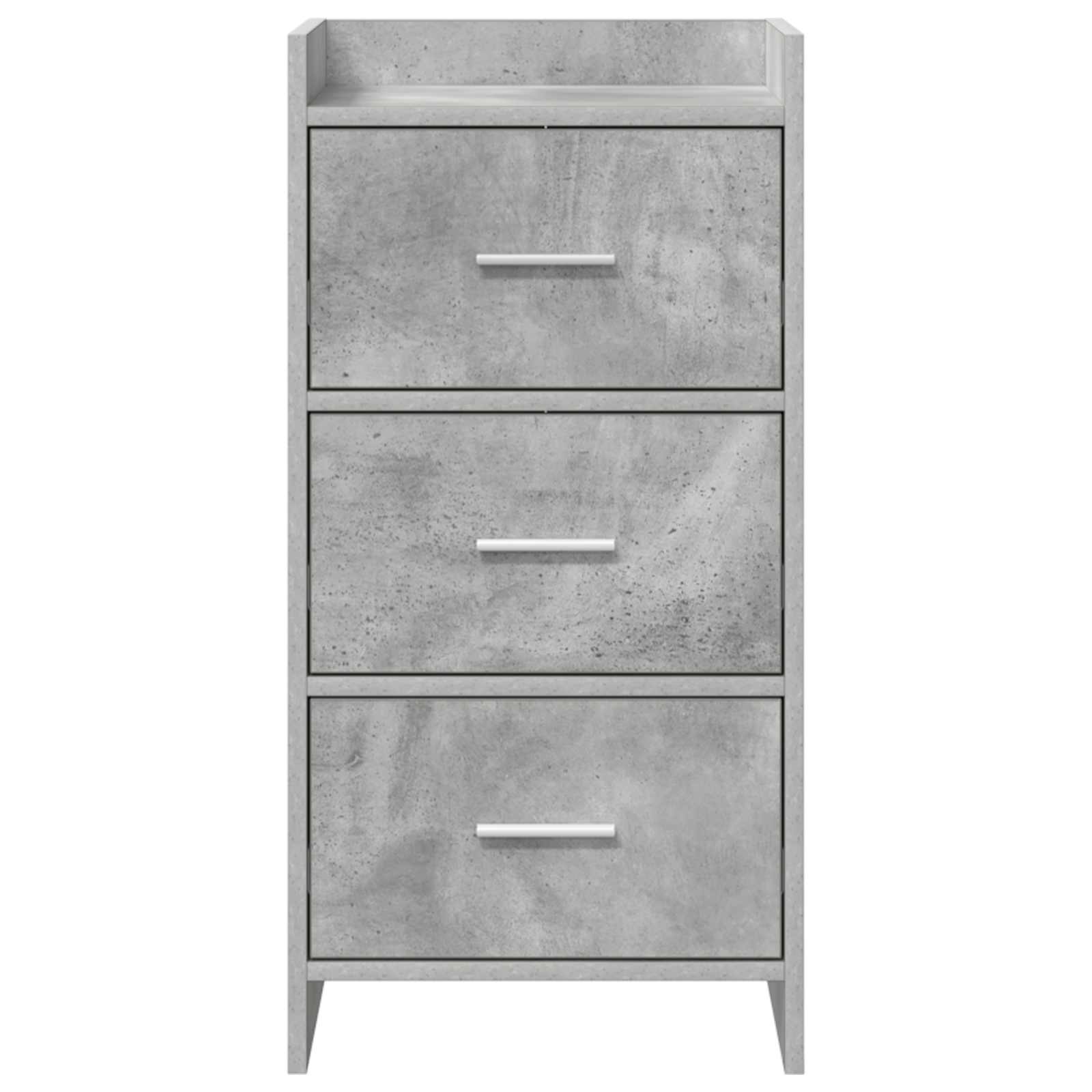Sideboard Betongrau 40 x 36 x 80 cm Holzwerkstoff