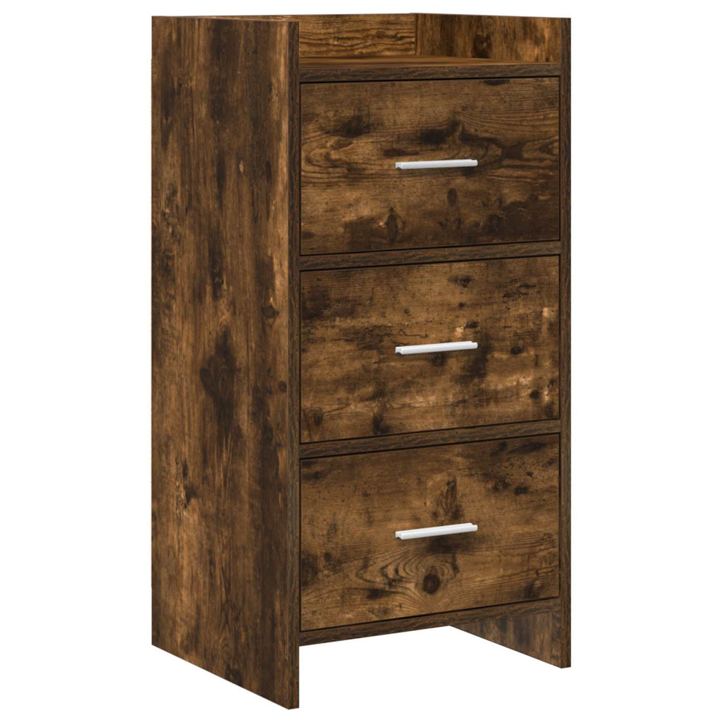 Sideboard Geräucherte Eiche 40 x 36 x 80 cm Holzwerkstoff
