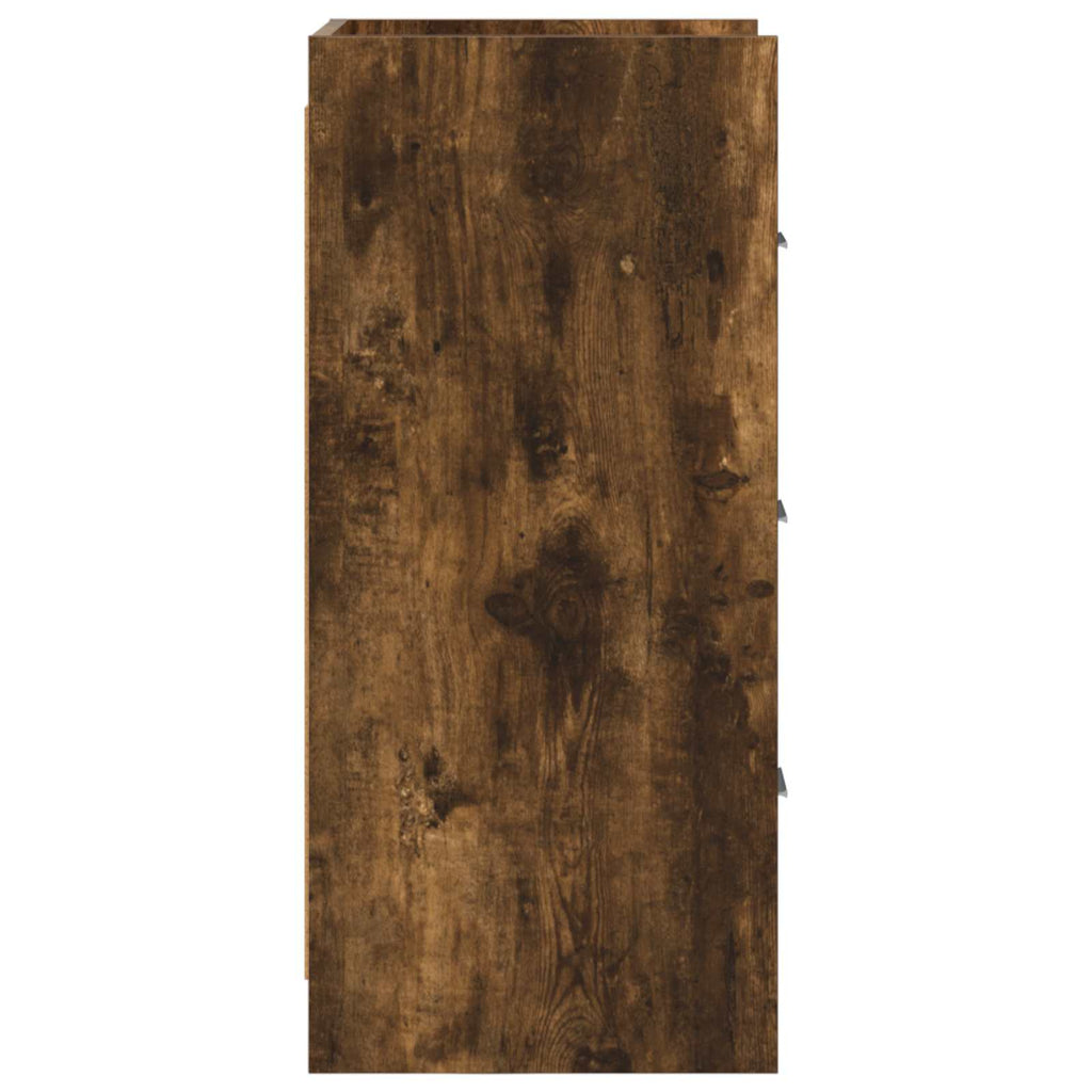 Sideboard Geräucherte Eiche 40 x 36 x 80 cm Holzwerkstoff