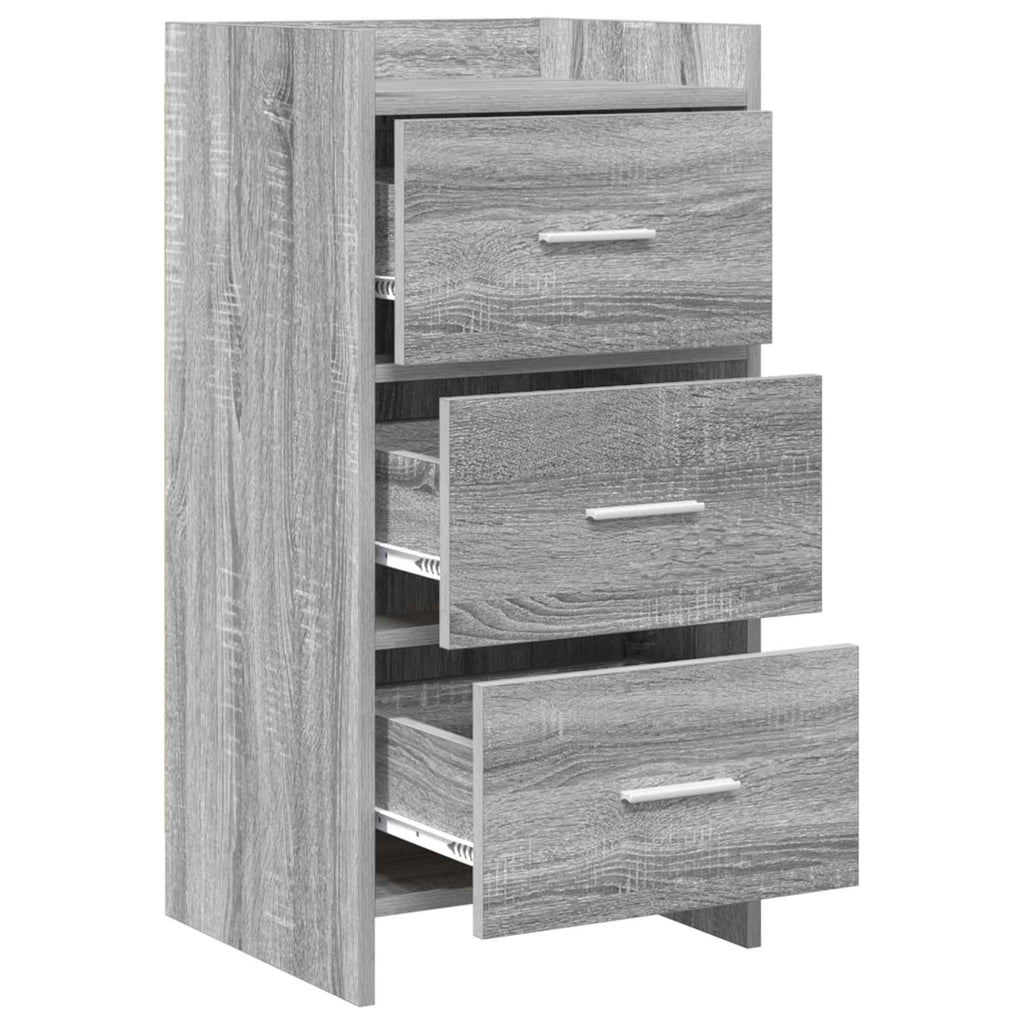 Sideboard Grau Sonoma 40 x 36 x 80 cm Holzwerkstoff