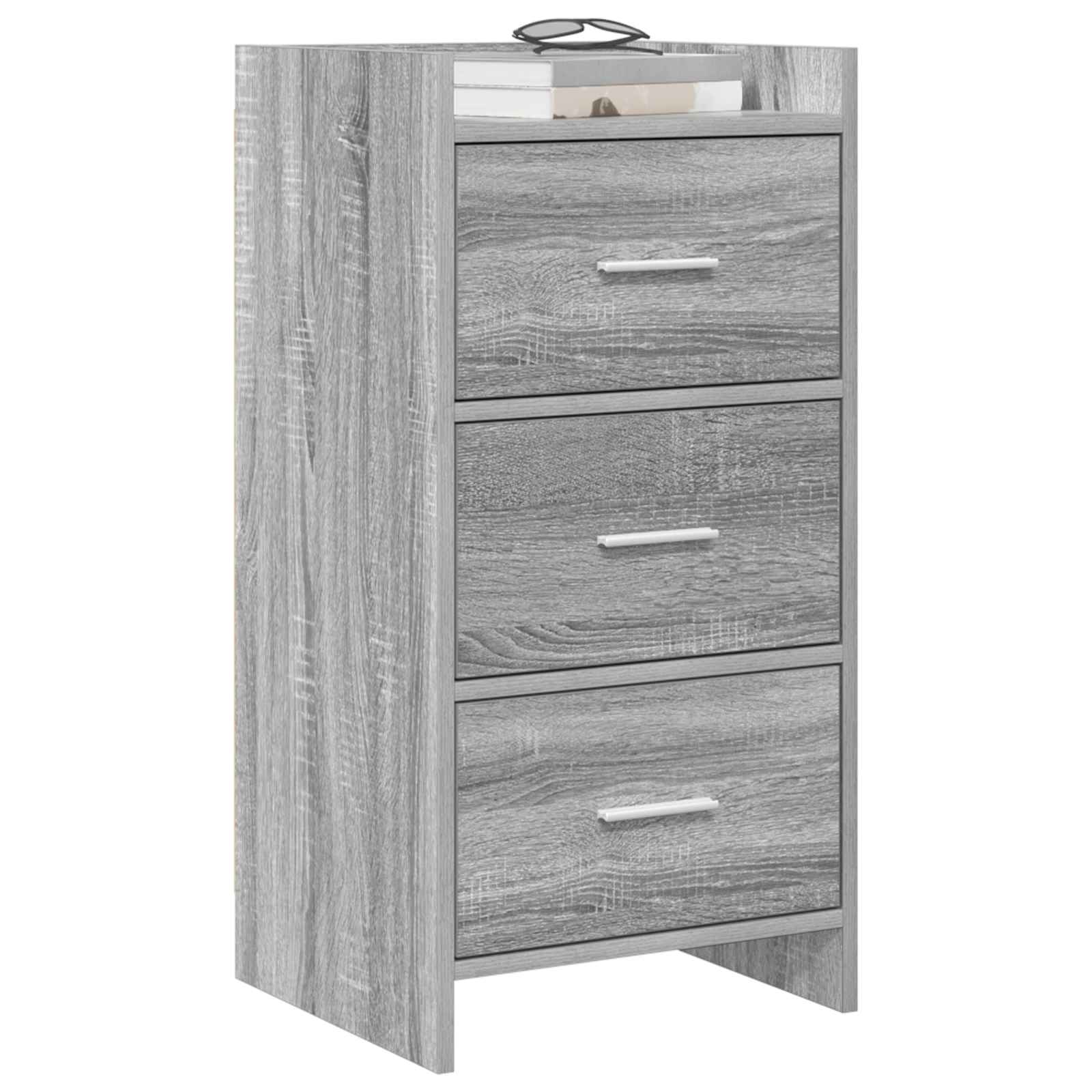 Sideboard Grau Sonoma 40 x 36 x 80 cm Holzwerkstoff