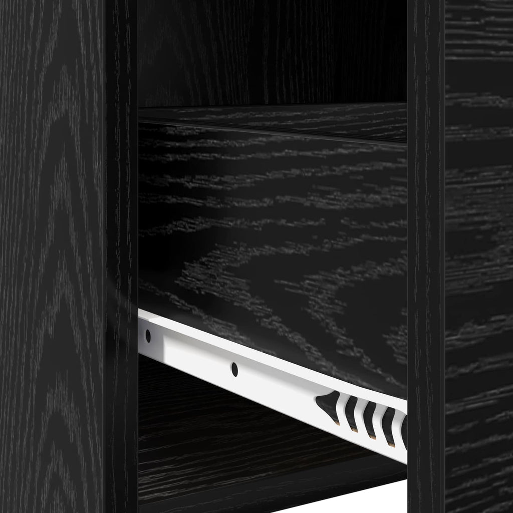 Sideboard Schwarze Eiche 40 x 36 x 80 cm Holzwerkstoff