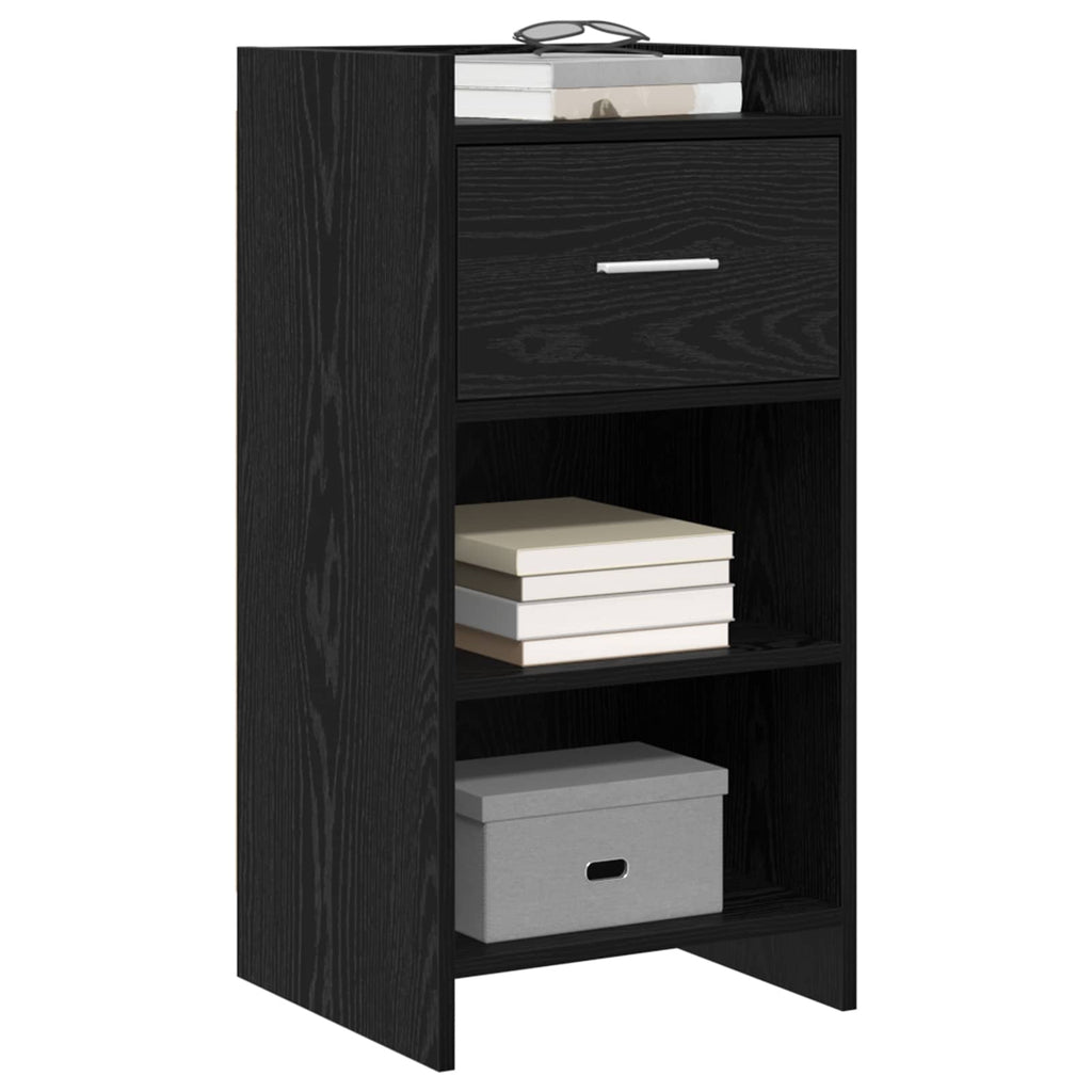Sideboard Schwarze Eiche 40 x 36 x 80 cm Holzwerkstoff