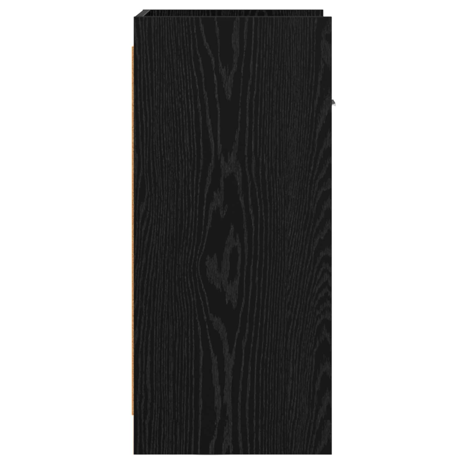 Sideboard Schwarze Eiche 40 x 36 x 80 cm Holzwerkstoff