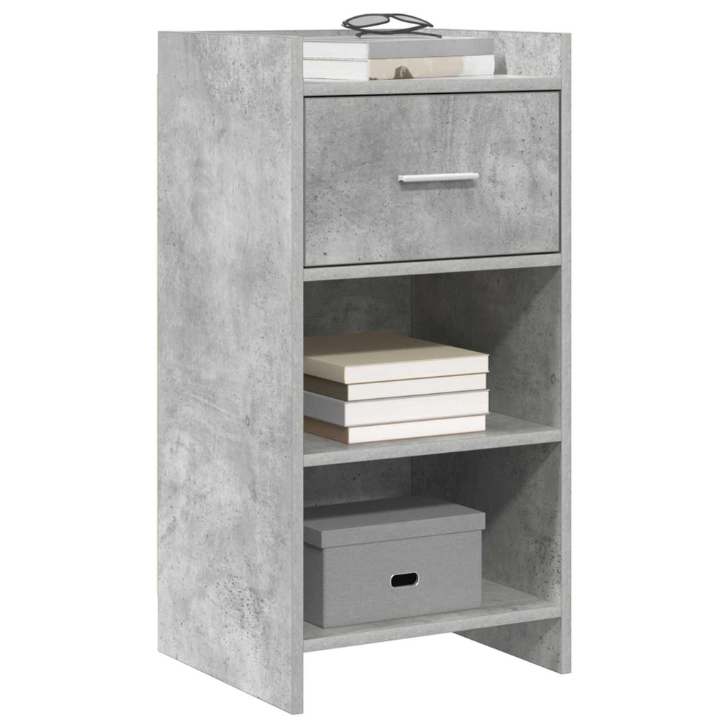 Sideboard Betongrau 40 x 36 x 80 cm Holzwerkstoff