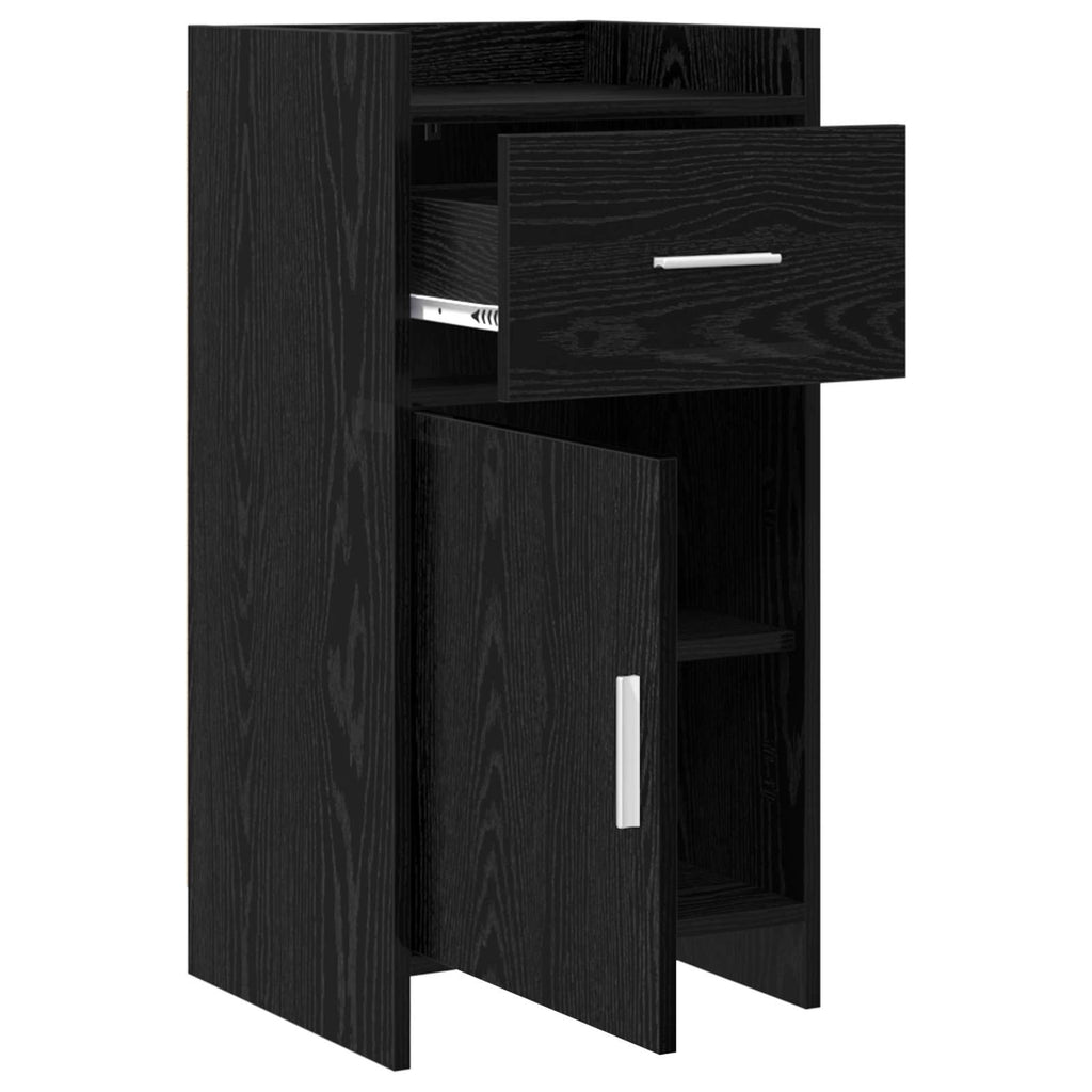 Sideboard Schwarze Eiche 40 x 36 x 80 cm Holzwerkstoff