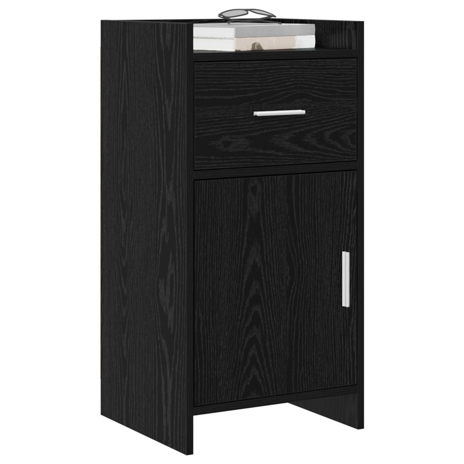 Sideboard Schwarze Eiche 40 x 36 x 80 cm Holzwerkstoff