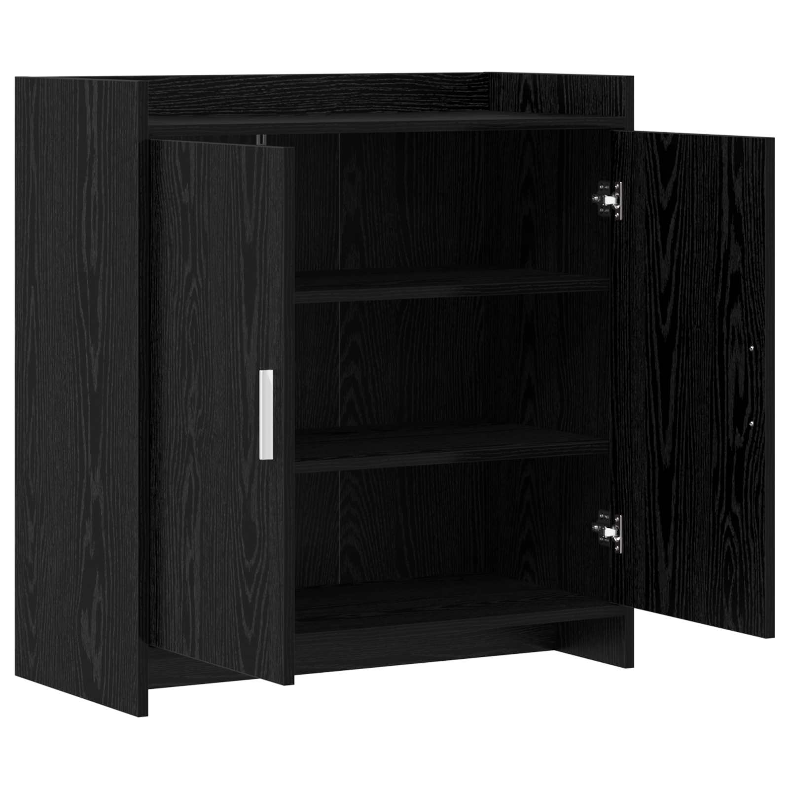 Sideboard Schwarze Eiche 72 x 36 x 80 cm Holzwerkstoff