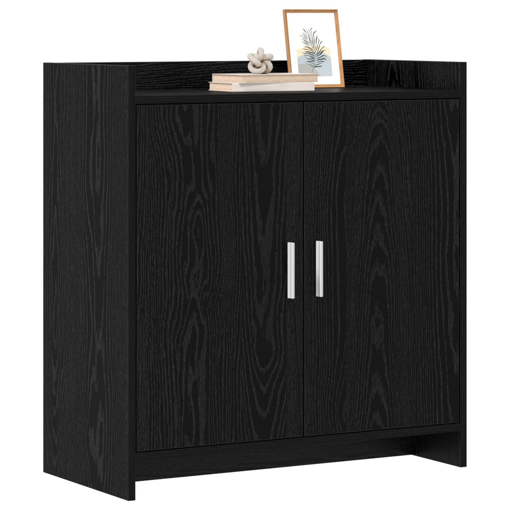 Sideboard Schwarze Eiche 72 x 36 x 80 cm Holzwerkstoff