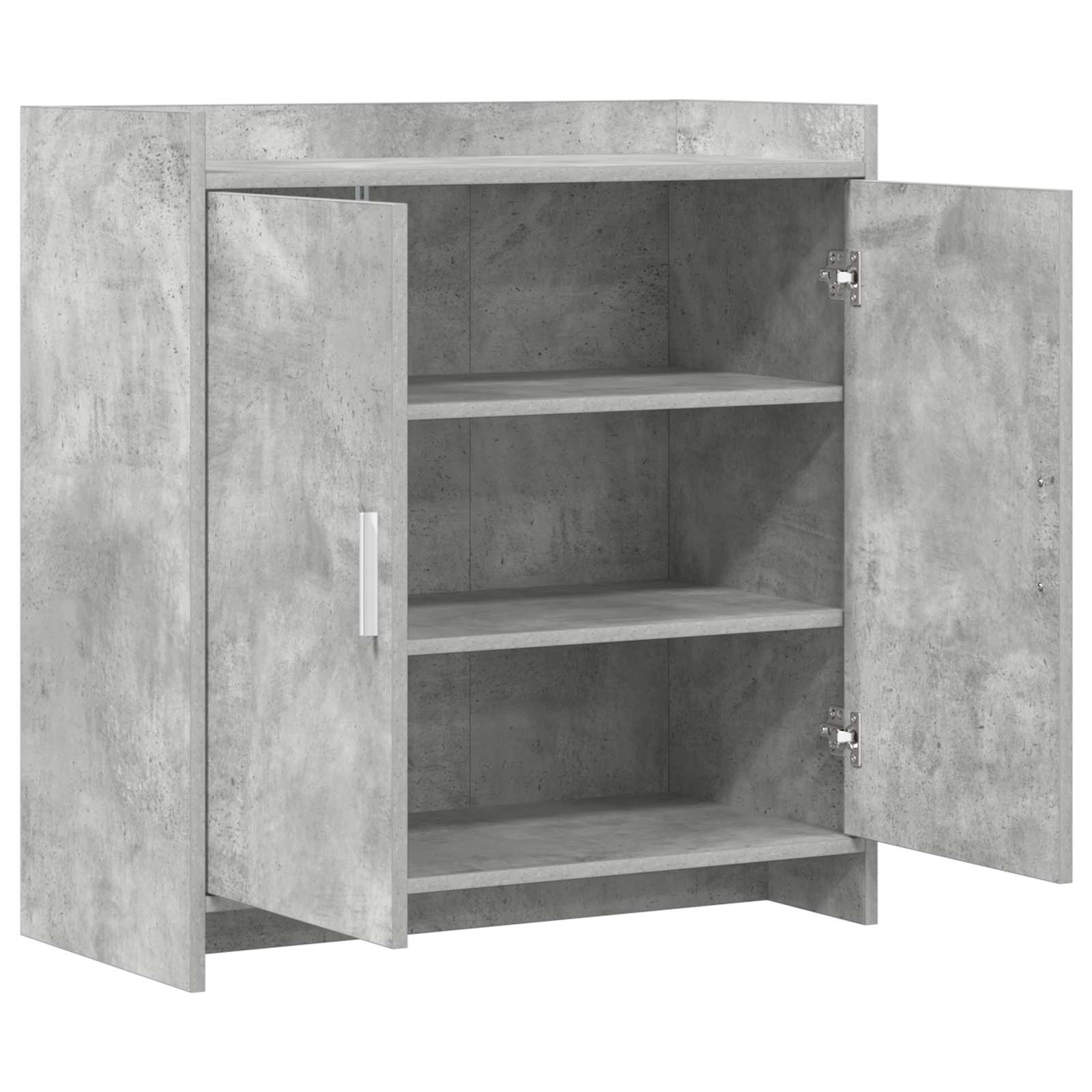 Sideboard Betongrau 72 x 36 x 80 cm Holzwerkstoff