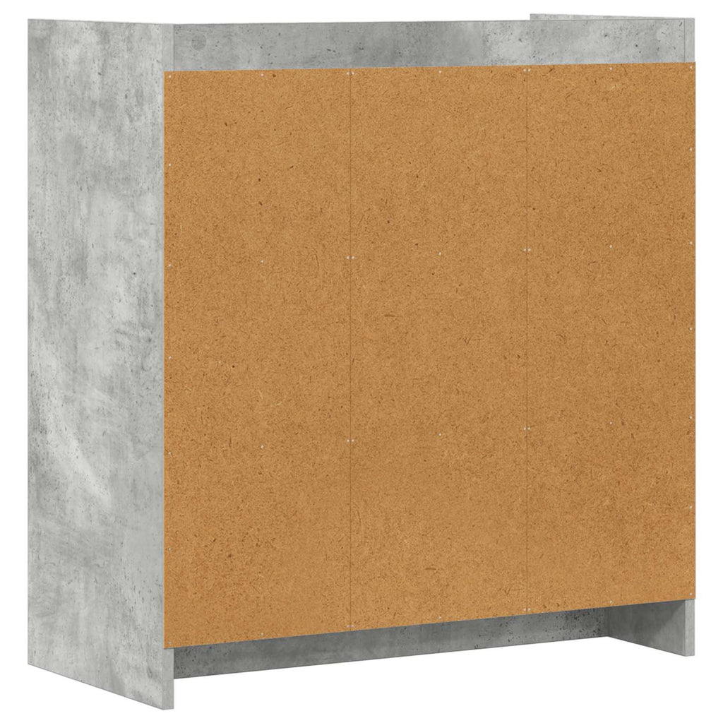 Sideboard Betongrau 72 x 36 x 80 cm Holzwerkstoff