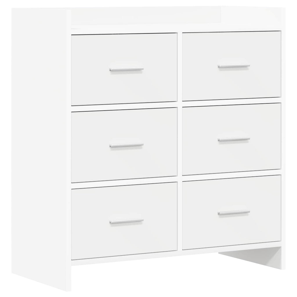 Sideboard Weiß 75 x 33 x 80 cm Holzwerkstoff