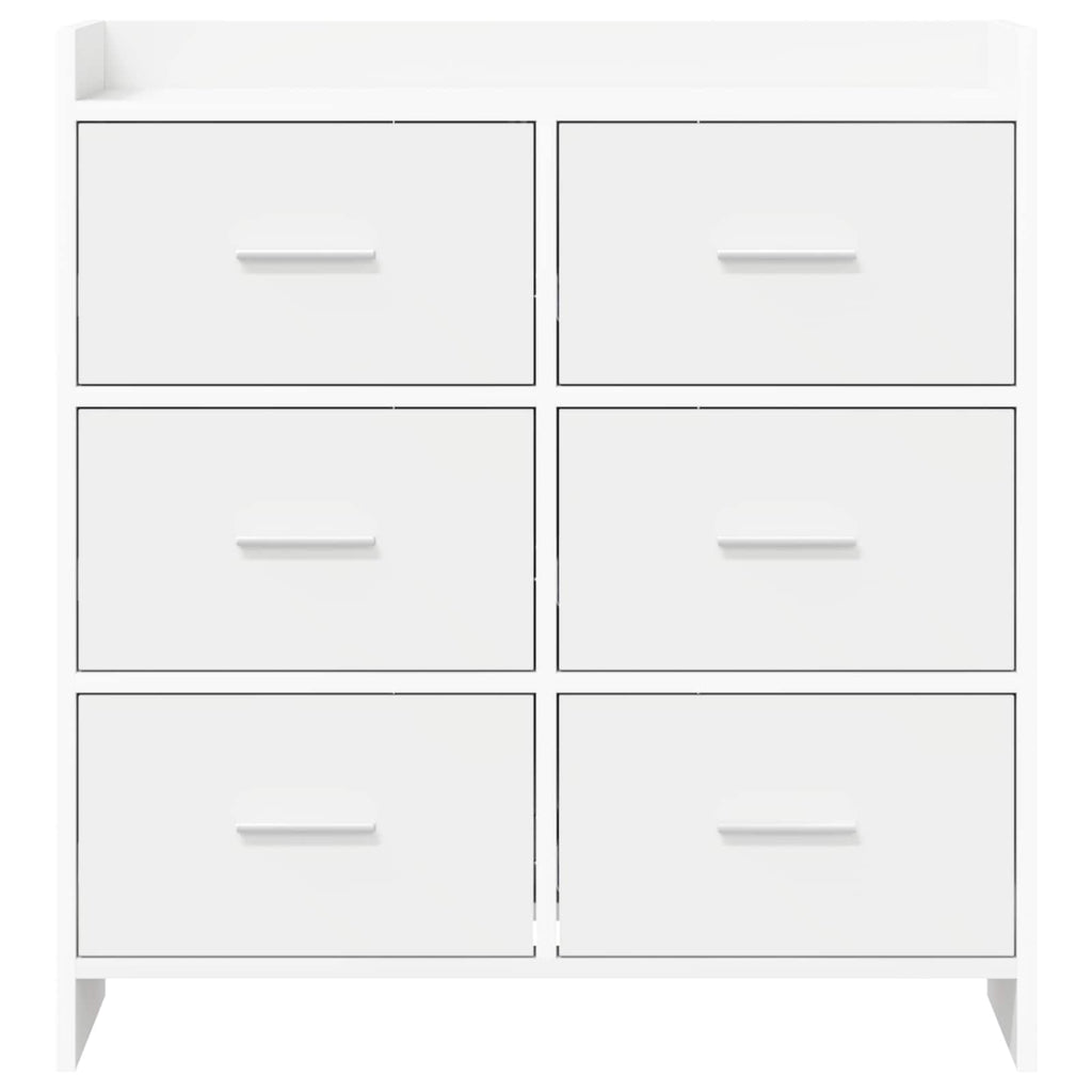 Sideboard Weiß 75 x 33 x 80 cm Holzwerkstoff