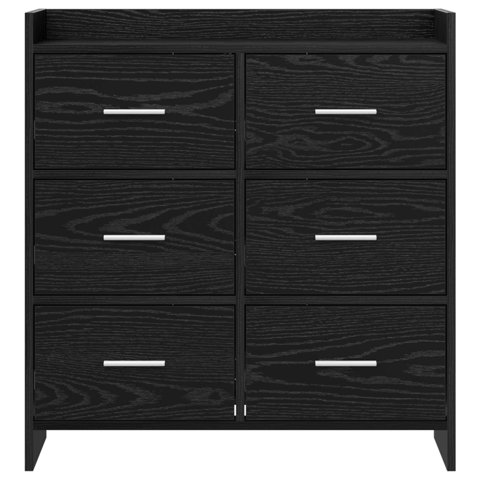 Sideboard Schwarze Eiche 75 x 33 x 80 cm Holzwerkstoff