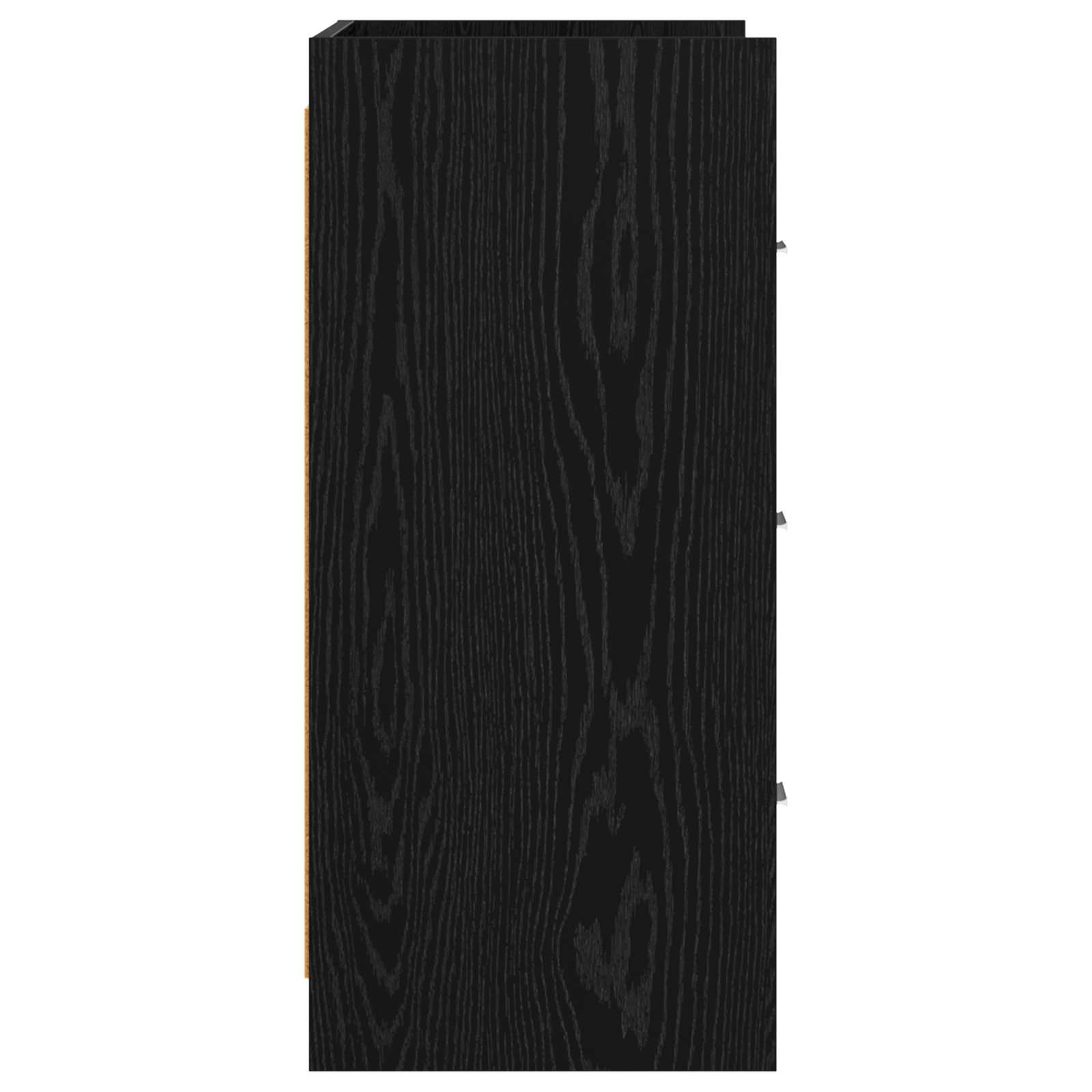 Sideboard Schwarze Eiche 75 x 33 x 80 cm Holzwerkstoff