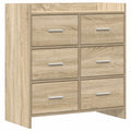 Sideboard Sonoma-Eiche 75 x 33 x 80 cm Holzwerkstoff