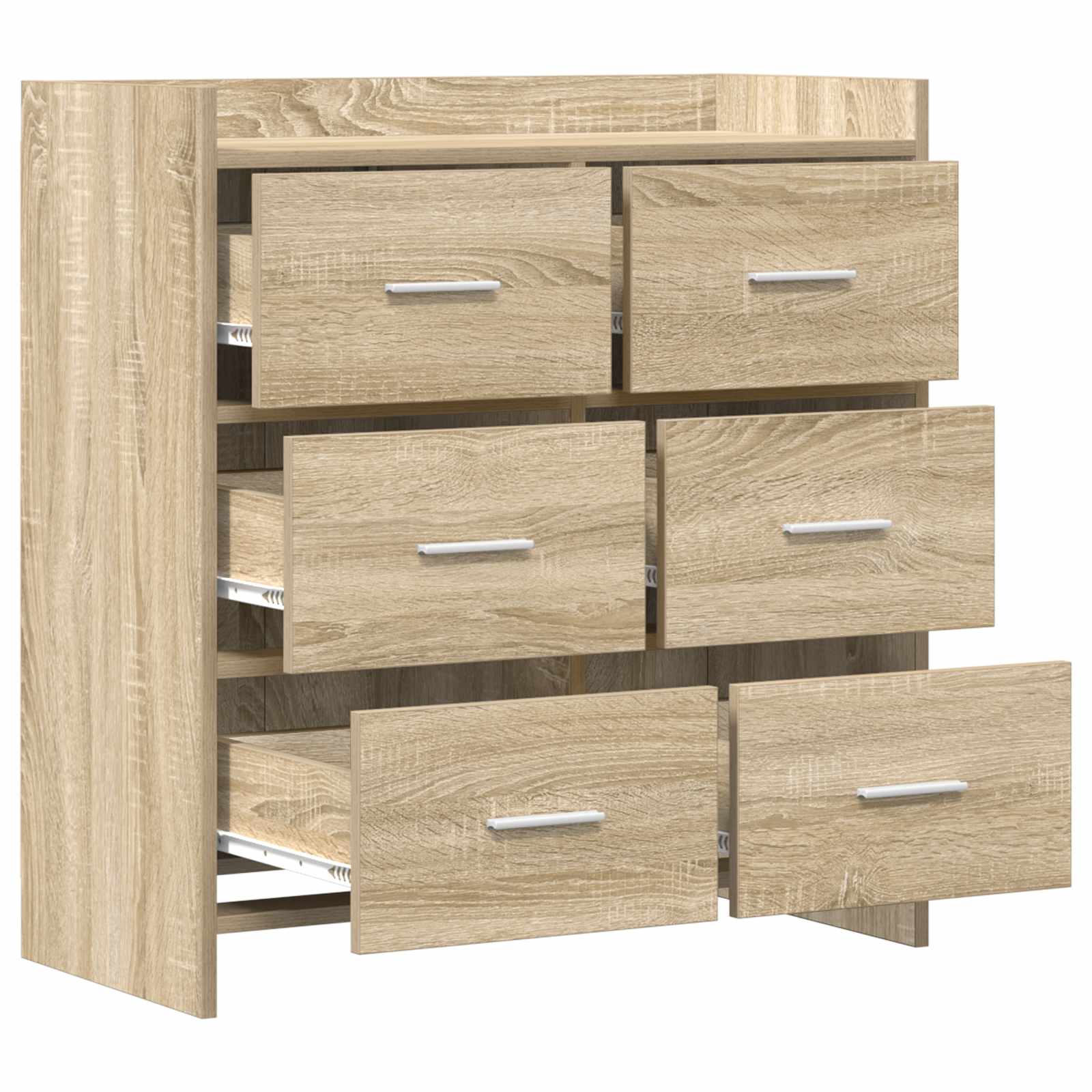 Sideboard Sonoma-Eiche 75 x 33 x 80 cm Holzwerkstoff